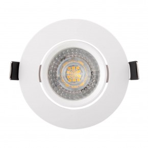 DK3020-WH Встраиваемый светильник, IP 20, 10 Вт, GU5.3, LED, белый, пластик в Уфе - ufa.ok-mebel.com | фото