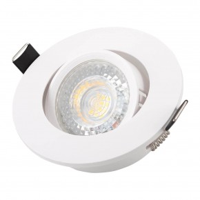 DK3020-WH Встраиваемый светильник, IP 20, 10 Вт, GU5.3, LED, белый, пластик в Уфе - ufa.ok-mebel.com | фото 2