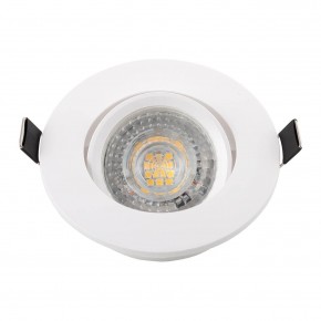DK3020-WH Встраиваемый светильник, IP 20, 10 Вт, GU5.3, LED, белый, пластик в Уфе - ufa.ok-mebel.com | фото 4