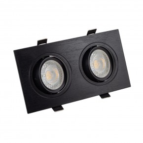 DK3022-BK Встраиваемый светильник, IP 20, 10 Вт, GU5.3, LED, черный, пластик в Уфе - ufa.ok-mebel.com | фото