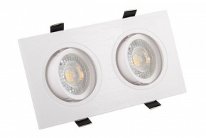 DK3022-WH Встраиваемый светильник, IP 20, 10 Вт, GU5.3, LED, белый, пластик в Уфе - ufa.ok-mebel.com | фото