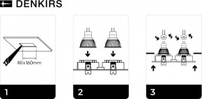 DK3022-WH Встраиваемый светильник, IP 20, 10 Вт, GU5.3, LED, белый, пластик в Уфе - ufa.ok-mebel.com | фото 6