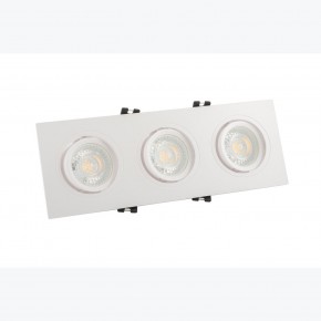 DK3023-WH Встраиваемый светильник, IP 20, 10 Вт, GU5.3, LED, белый, пластик в Уфе - ufa.ok-mebel.com | фото 2