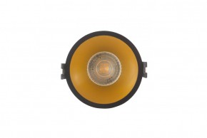 DK3026-BG Встраиваемый светильник, IP 20, 10 Вт, GU5.3, LED, черный/золотой, пластик в Уфе - ufa.ok-mebel.com | фото 1