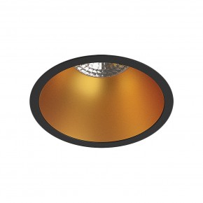 DK3026-BG Встраиваемый светильник, IP 20, 10 Вт, GU5.3, LED, черный/золотой, пластик в Уфе - ufa.ok-mebel.com | фото
