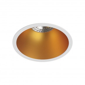 DK3026-WG Встраиваемый светильник, IP 20, 10 Вт, GU5.3, LED, белый/золотой, пластик в Уфе - ufa.ok-mebel.com | фото