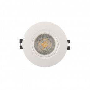 DK3028-WH Встраиваемый светильник, IP 20, 10 Вт, GU5.3, LED, белый, пластик в Уфе - ufa.ok-mebel.com | фото 1