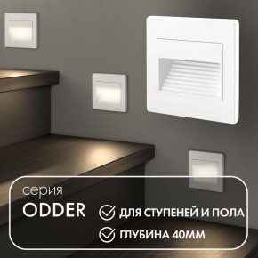 DK3050-WH Светильник встраиваемый в стену, IP 20, LED 3000, 1 Вт, белый, пластик в Уфе - ufa.ok-mebel.com | фото 5