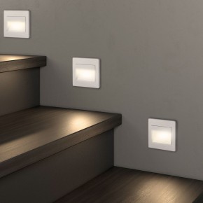 DK3050-WH Светильник встраиваемый в стену, IP 20, LED 3000, 1 Вт, белый, пластик в Уфе - ufa.ok-mebel.com | фото 6