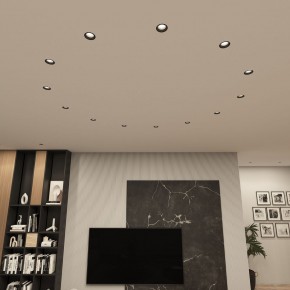 DK3055-BK Встраиваемый светильник, IP 20, 10 Вт, GU5.3, LED, черный, пластик в Уфе - ufa.ok-mebel.com | фото 3