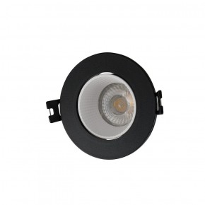 DK3061-BK+WH Встраиваемый светильник, IP 20, 10 Вт, GU5.3, LED, черный/белый, пластик в Уфе - ufa.ok-mebel.com | фото