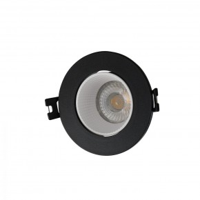 DK3061-BK+WH Встраиваемый светильник, IP 20, 10 Вт, GU5.3, LED, черный/белый, пластик в Уфе - ufa.ok-mebel.com | фото