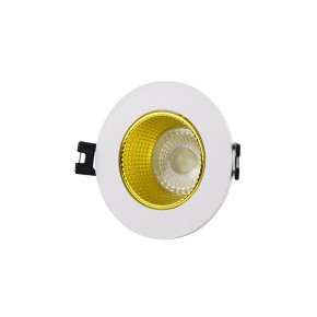 DK3061-WH+YE Встраиваемый светильник, IP 20, 10 Вт, GU5.3, LED, белый/желтый, пластик в Уфе - ufa.ok-mebel.com | фото