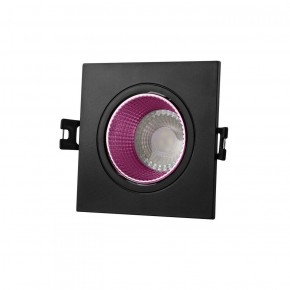 DK3071-BK+PI Встраиваемый светильник, IP 20, 10 Вт, GU5.3, LED, черный/розовый, пластик в Уфе - ufa.ok-mebel.com | фото 1