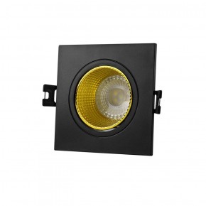 DK3071-BK+YE Встраиваемый светильник, IP 20, 10 Вт, GU5.3, LED, черный/желтый, пластик в Уфе - ufa.ok-mebel.com | фото 1