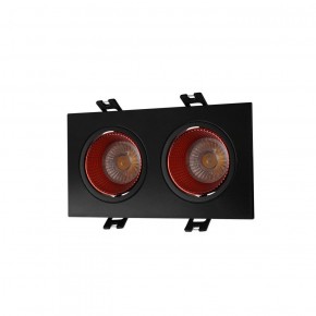 DK3072-BK+RD Встраиваемый светильник, IP 20, 10 Вт, GU5.3, LED, черный/красный, пластик в Уфе - ufa.ok-mebel.com | фото