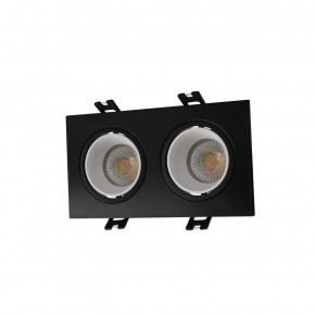 DK3072-BK+WH Встраиваемый светильник, IP 20, 10 Вт, GU5.3, LED, черный/белый, пластик в Уфе - ufa.ok-mebel.com | фото