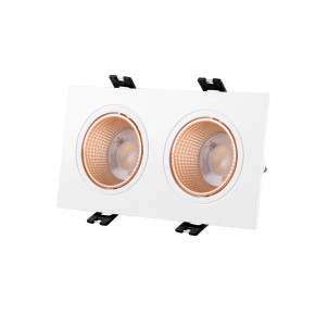 DK3072-WBR Встраиваемый светильник, IP 20, 10 Вт, GU5.3, LED, белый/бронзовый, пластик в Уфе - ufa.ok-mebel.com | фото
