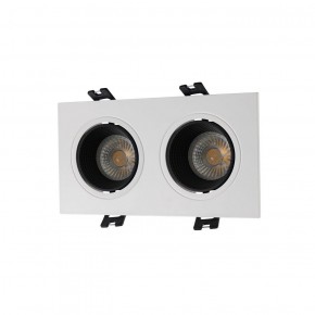 DK3072-WH+BK Встраиваемый светильник, IP 20, 10 Вт, GU5.3, LED, белый/черный, пластик в Уфе - ufa.ok-mebel.com | фото