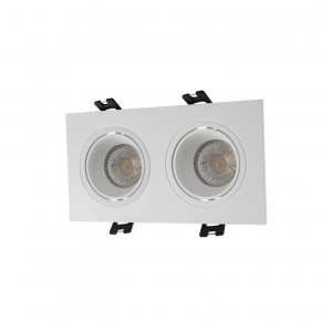DK3072-WH Встраиваемый светильник, IP 20, 10 Вт, GU5.3, LED, белый/белый, пластик в Уфе - ufa.ok-mebel.com | фото