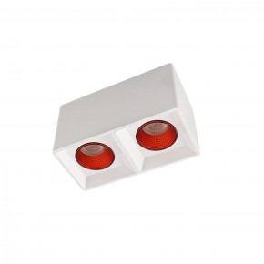 DK3085-WH+RD Светильник накладной IP 20, 10 Вт, GU5.3, LED, белый/красный, пластик в Уфе - ufa.ok-mebel.com | фото