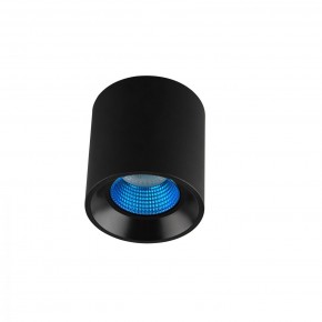 DK3090-BK+CY Светильник накладной IP 20, 10 Вт, GU5.3, LED, черный/голубой, пластик в Уфе - ufa.ok-mebel.com | фото