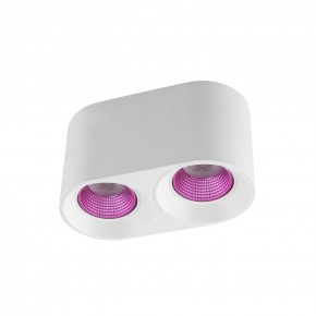 DK3096-WH+PI Светильник накладной IP 20, 10 Вт, GU5.3, LED, белый/розовый, пластик в Уфе - ufa.ok-mebel.com | фото