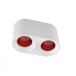 DK3096-WH+RD Светильник накладной IP 20, 10 Вт, GU5.3, LED, белый/красный, пластик в Уфе - ufa.ok-mebel.com | фото