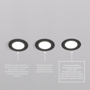 DK3101-BK Встраиваемый влагозащищенный светильник, IP65, до 10 Вт, LED, GU5,3, черный в Уфе - ufa.ok-mebel.com | фото 6