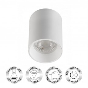 DK3110-WH Светильник накладной IP 20, 10 Вт, GU5.3, LED, белый, пластик в Уфе - ufa.ok-mebel.com | фото