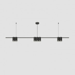 DK4063-BK Подвесной светильник ORBIT, IP20, 7xGU10 LED до 15 Вт, черный матовый, алюминий в Уфе - ufa.ok-mebel.com | фото