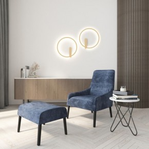 DK5035-SG Бра ROUND со светодиодом, IP20, 24W, 3000/4000/6500K, матовое золото, алюминий в Уфе - ufa.ok-mebel.com | фото 7