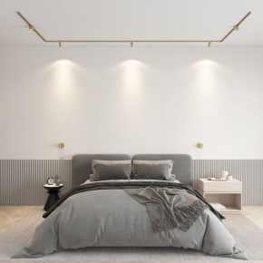 DK5072-SB Бра SHINE WALL со светодиодом, D104*H68, IP20, 3000К, 3W, RA?90, сатинированная латунь, алюминий в Уфе - ufa.ok-mebel.com | фото 4