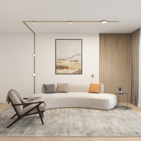 DK5072-SB Бра SHINE WALL со светодиодом, D104*H68, IP20, 3000К, 3W, RA?90, сатинированная латунь, алюминий в Уфе - ufa.ok-mebel.com | фото 5