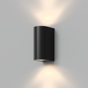 DK9791-BK Настенный уличный светильник NARVIK, IP44, 2хGU10 LED, до 15 Вт, черный, алюминий в Уфе - ufa.ok-mebel.com | фото