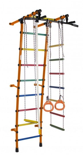 ДСК Стелла цв.оранжевый радуга: турник, кольца, канат, трапеция, веревочная лестница в Уфе - ufa.ok-mebel.com | фото