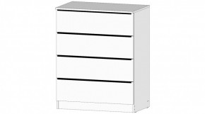 ЭЛЕГАНТ Комод 4 ящика (белый) в Уфе - ufa.ok-mebel.com | фото
