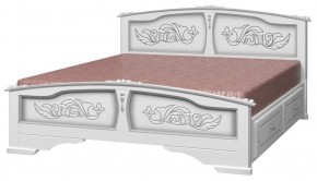 ЕЛЕНА Кровать из массива 1400 с 2-мя ящиками  в Уфе - ufa.ok-mebel.com | фото