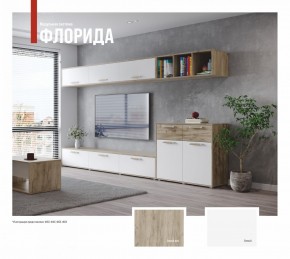 ФЛОРИДА Гостиная (модульная) дуб серый/белый в Уфе - ufa.ok-mebel.com | фото