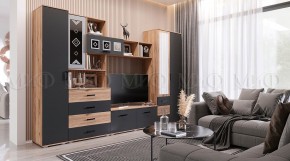 Гостиная Белла (Сандал, Графит/Дуб крафт) в Уфе - ufa.ok-mebel.com | фото 5