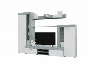 Гостиная Дельта (Бетон/Белый) в Уфе - ufa.ok-mebel.com | фото