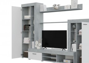 Гостиная Дельта (Бетон/Белый) в Уфе - ufa.ok-mebel.com | фото 2