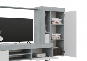 Гостиная Дельта (Бетон/Белый) в Уфе - ufa.ok-mebel.com | фото 3