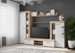 Гостиная Дельта (Сонома/Белый) в Уфе - ufa.ok-mebel.com | фото 3