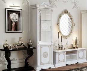 Гостиная Грация (комплект) белый/золото в Уфе - ufa.ok-mebel.com | фото 3