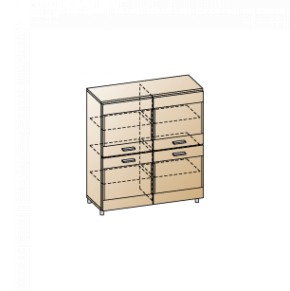 Гостиная Камелия Композиция 8 (Гикори Джексон светлый) в Уфе - ufa.ok-mebel.com | фото 2