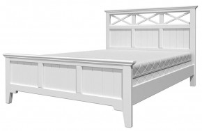 ГРАЦИЯ-5 Кровать из массива 1400 (Белый Античный/Белый) в Уфе - ufa.ok-mebel.com | фото