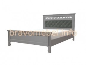 ГРАЦИЯ Кровать из массива 1600 (Серый шифер/Антрацит) в Уфе - ufa.ok-mebel.com | фото