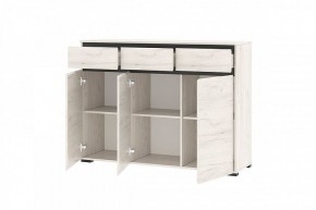 ГРЕТТА Комод 3С3Я 3дв, 3ящ (дуб крафт) в Уфе - ufa.ok-mebel.com | фото 2