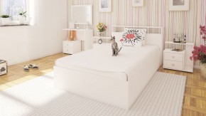 Камелия Кровать 1200, цвет белый, ШхГхВ 123,5х217х78,2 см., сп.м. 1200х2000 мм., без матраса, основание есть в Уфе - ufa.ok-mebel.com | фото 4